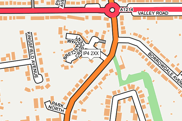 IP4 2XX map - OS OpenMap – Local (Ordnance Survey)