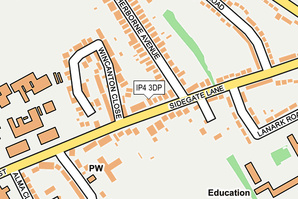 IP4 3DP map - OS OpenMap – Local (Ordnance Survey)
