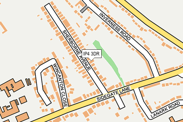IP4 3DR map - OS OpenMap – Local (Ordnance Survey)