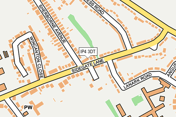 IP4 3DT map - OS OpenMap – Local (Ordnance Survey)