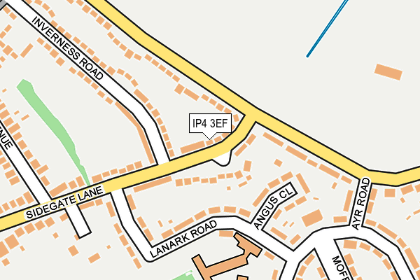 IP4 3EF map - OS OpenMap – Local (Ordnance Survey)