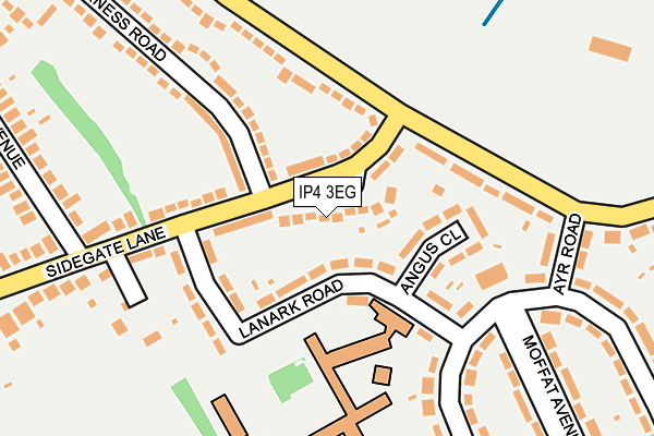 IP4 3EG map - OS OpenMap – Local (Ordnance Survey)