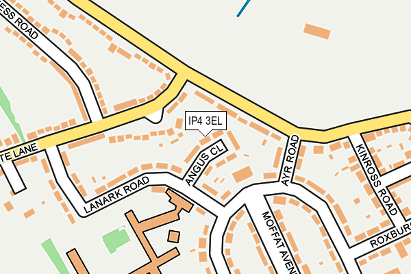 IP4 3EL map - OS OpenMap – Local (Ordnance Survey)