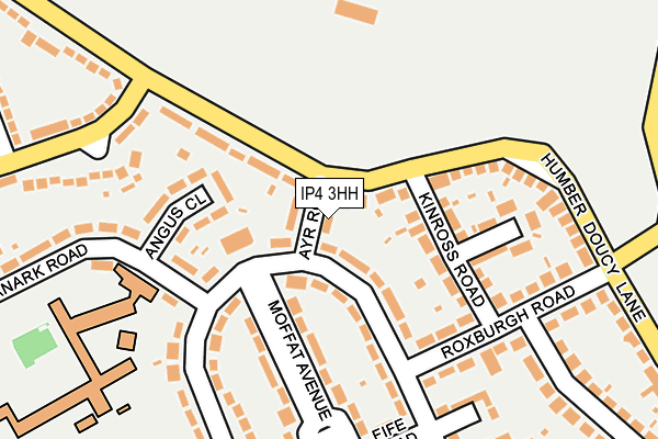 IP4 3HH map - OS OpenMap – Local (Ordnance Survey)