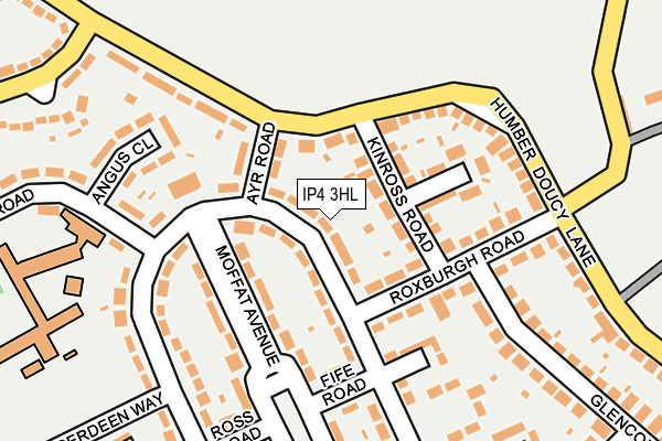 IP4 3HL map - OS OpenMap – Local (Ordnance Survey)