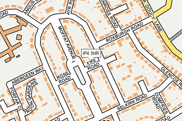IP4 3HR map - OS OpenMap – Local (Ordnance Survey)