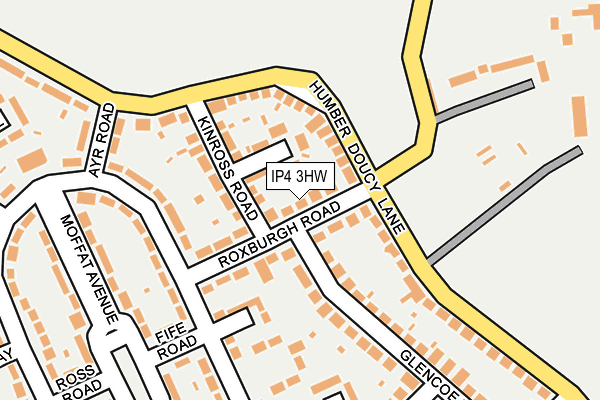 IP4 3HW map - OS OpenMap – Local (Ordnance Survey)