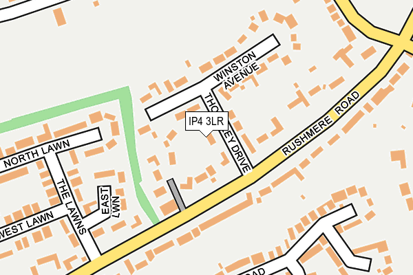 IP4 3LR map - OS OpenMap – Local (Ordnance Survey)