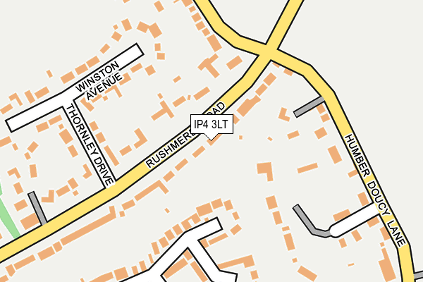 IP4 3LT map - OS OpenMap – Local (Ordnance Survey)