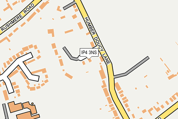 IP4 3NS map - OS OpenMap – Local (Ordnance Survey)