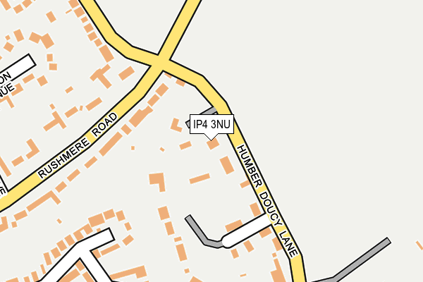 IP4 3NU map - OS OpenMap – Local (Ordnance Survey)