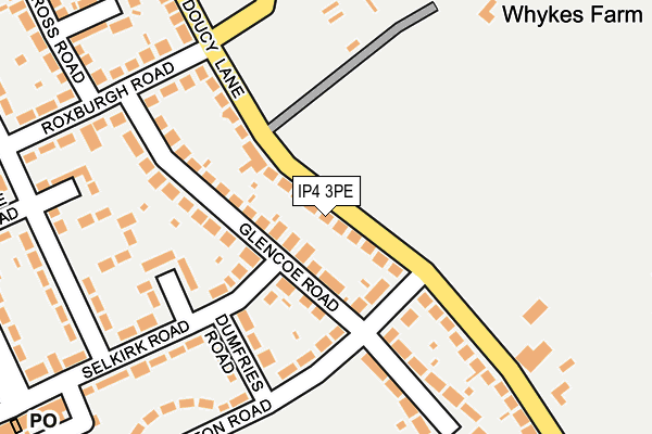 IP4 3PE map - OS OpenMap – Local (Ordnance Survey)