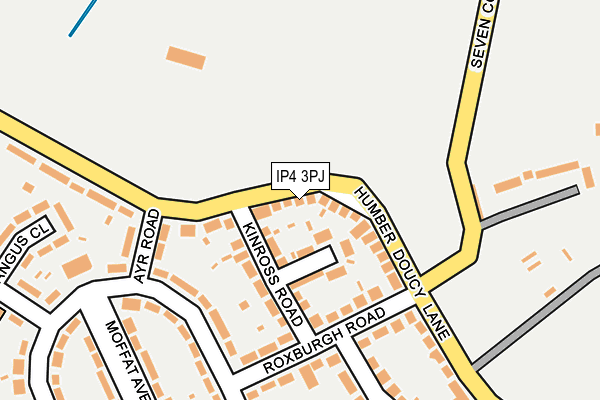 IP4 3PJ map - OS OpenMap – Local (Ordnance Survey)