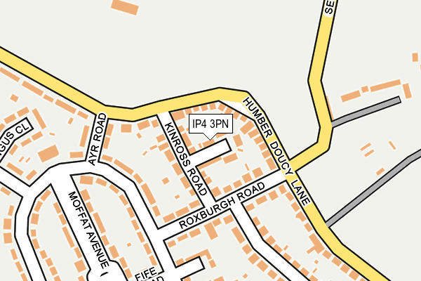 IP4 3PN map - OS OpenMap – Local (Ordnance Survey)