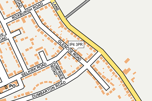 IP4 3PR map - OS OpenMap – Local (Ordnance Survey)