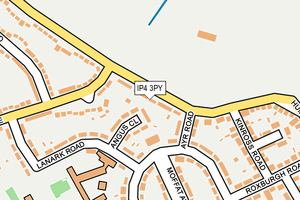 IP4 3PY map - OS OpenMap – Local (Ordnance Survey)