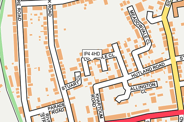 IP4 4HD map - OS OpenMap – Local (Ordnance Survey)