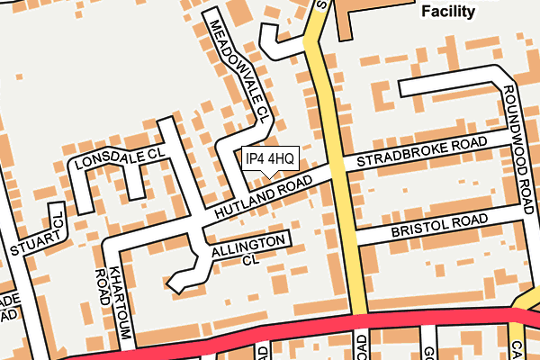 IP4 4HQ map - OS OpenMap – Local (Ordnance Survey)