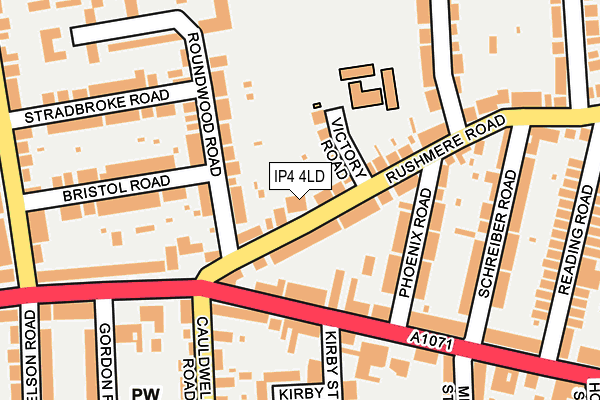 IP4 4LD map - OS OpenMap – Local (Ordnance Survey)