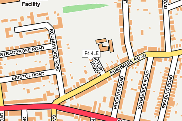 IP4 4LE map - OS OpenMap – Local (Ordnance Survey)