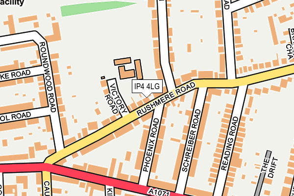 IP4 4LG map - OS OpenMap – Local (Ordnance Survey)