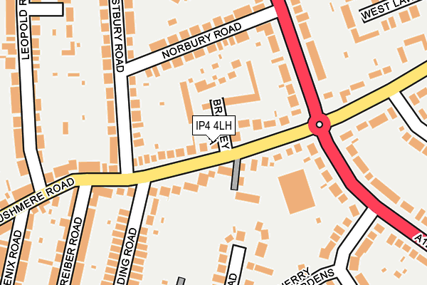 IP4 4LH map - OS OpenMap – Local (Ordnance Survey)