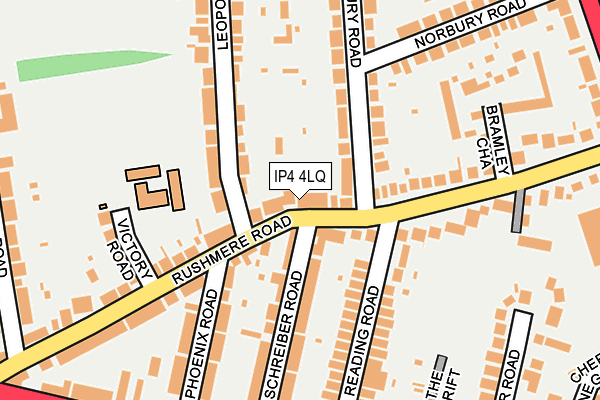 IP4 4LQ map - OS OpenMap – Local (Ordnance Survey)