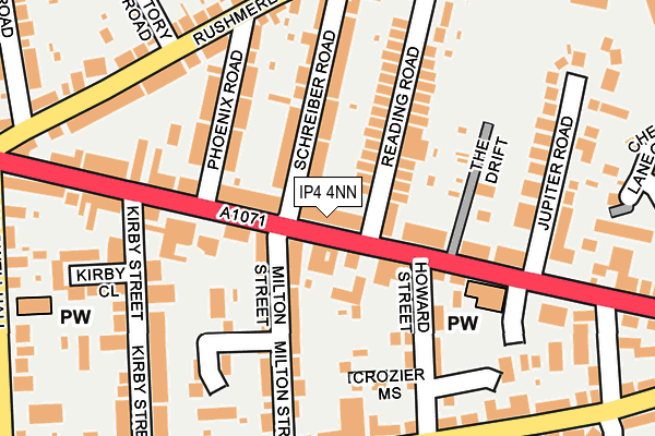 IP4 4NN map - OS OpenMap – Local (Ordnance Survey)