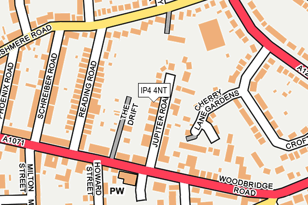 IP4 4NT map - OS OpenMap – Local (Ordnance Survey)
