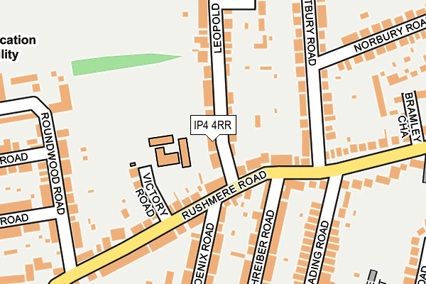 IP4 4RR map - OS OpenMap – Local (Ordnance Survey)