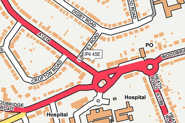 IP4 4SE map - OS OpenMap – Local (Ordnance Survey)