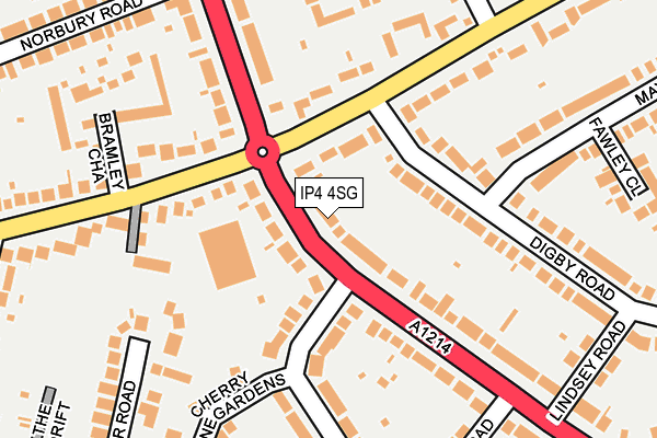 IP4 4SG map - OS OpenMap – Local (Ordnance Survey)