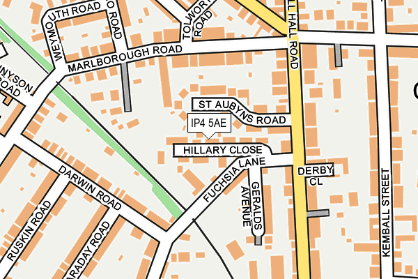 IP4 5AE map - OS OpenMap – Local (Ordnance Survey)
