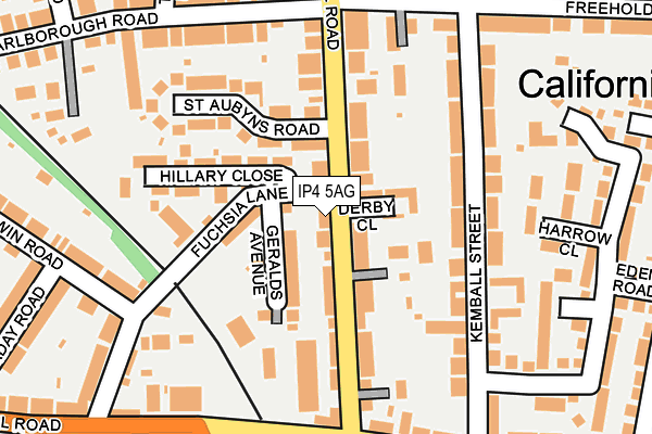 IP4 5AG map - OS OpenMap – Local (Ordnance Survey)