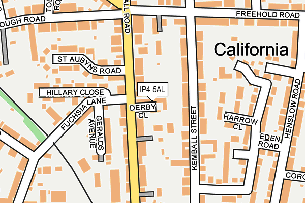 IP4 5AL map - OS OpenMap – Local (Ordnance Survey)