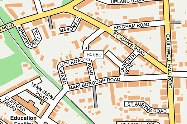 IP4 5BD map - OS OpenMap – Local (Ordnance Survey)