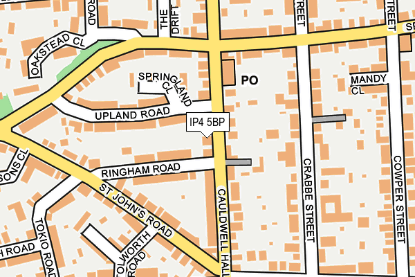 IP4 5BP map - OS OpenMap – Local (Ordnance Survey)