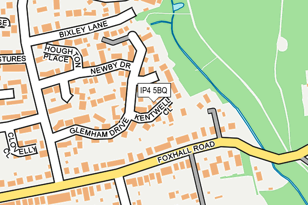 IP4 5BQ map - OS OpenMap – Local (Ordnance Survey)
