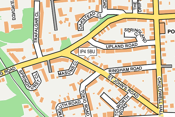 IP4 5BU map - OS OpenMap – Local (Ordnance Survey)