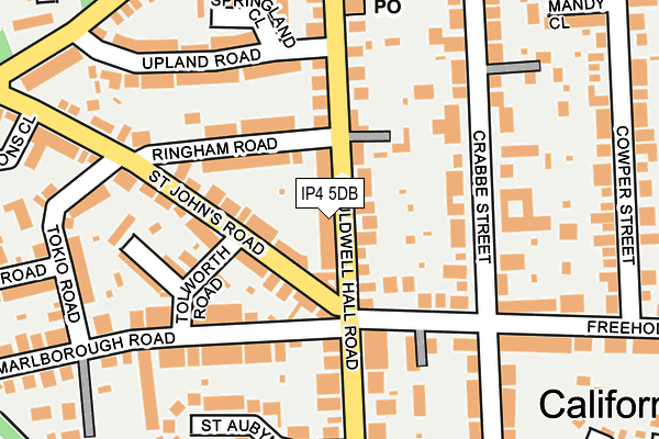 IP4 5DB map - OS OpenMap – Local (Ordnance Survey)