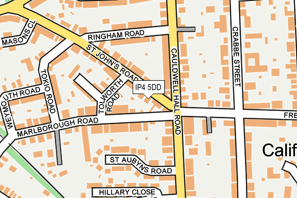 IP4 5DD map - OS OpenMap – Local (Ordnance Survey)