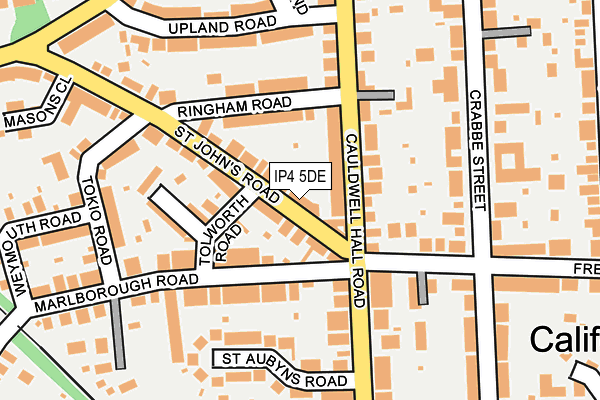 IP4 5DE map - OS OpenMap – Local (Ordnance Survey)