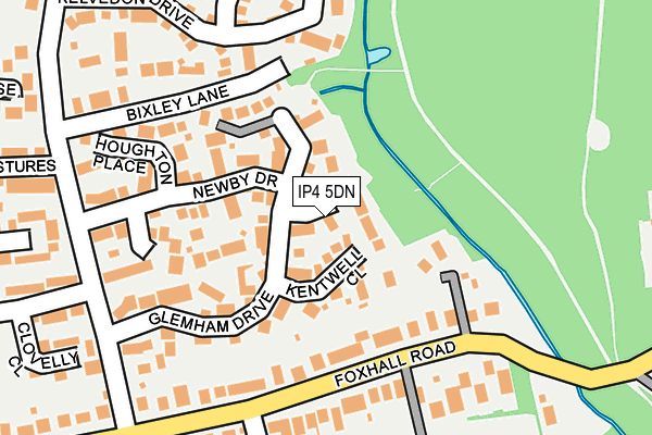 IP4 5DN map - OS OpenMap – Local (Ordnance Survey)