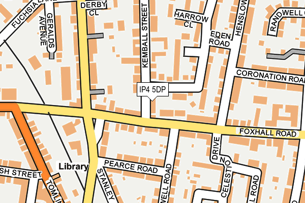 IP4 5DP map - OS OpenMap – Local (Ordnance Survey)