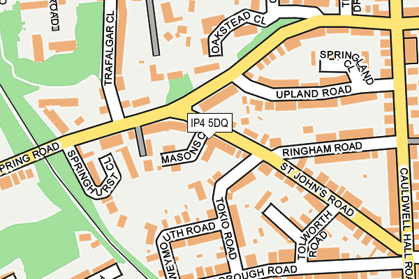 IP4 5DQ map - OS OpenMap – Local (Ordnance Survey)
