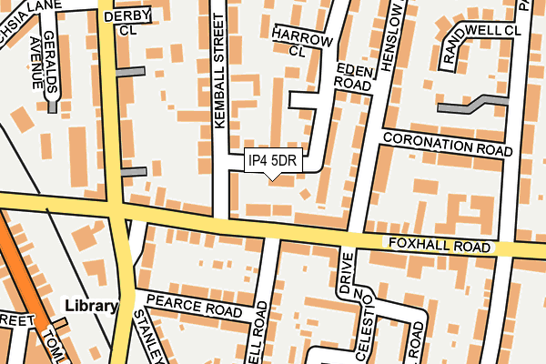 IP4 5DR map - OS OpenMap – Local (Ordnance Survey)