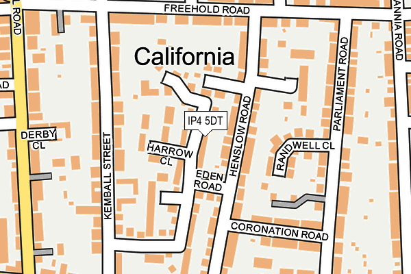 IP4 5DT map - OS OpenMap – Local (Ordnance Survey)
