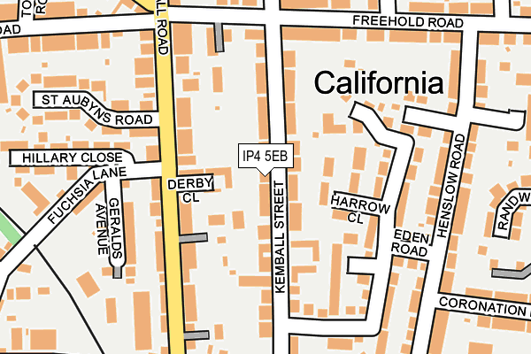 IP4 5EB map - OS OpenMap – Local (Ordnance Survey)