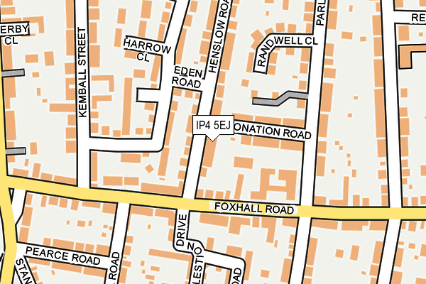 IP4 5EJ map - OS OpenMap – Local (Ordnance Survey)