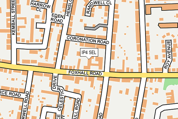 IP4 5EL map - OS OpenMap – Local (Ordnance Survey)